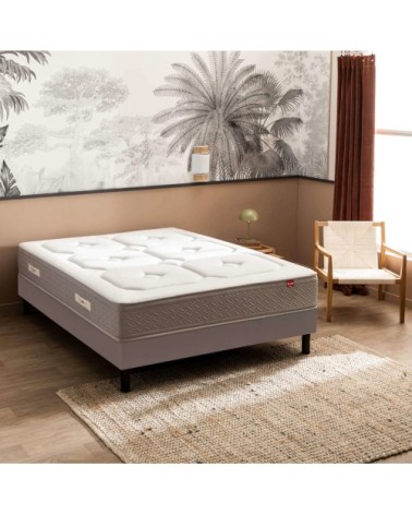 Matelas ressorts ensachés, cachemire et soie 120x200