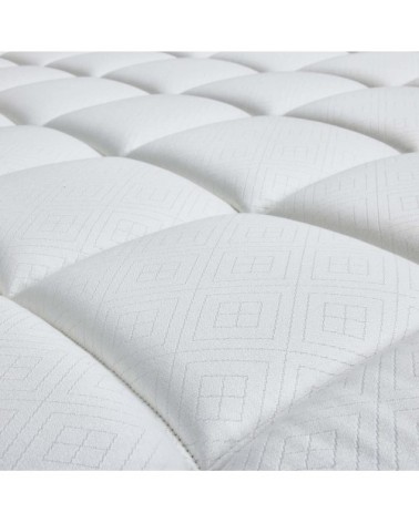 Matelas capitonné ressorts ensachés, cachemire et soie 120x190