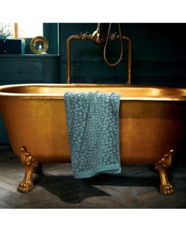Drap de douche coton vert foncé 70x140 cm