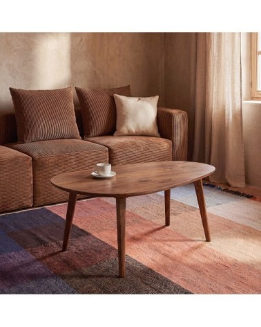 Table basse vintage en bois de manguier L108