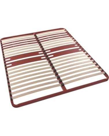 Cadre à lattes morphologique 5 zones bordeaux 140x190