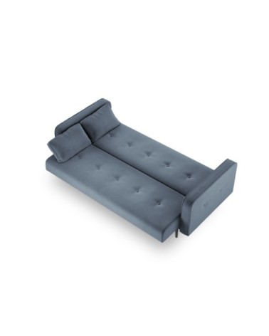 Canapé 3 places en velours bleu clair