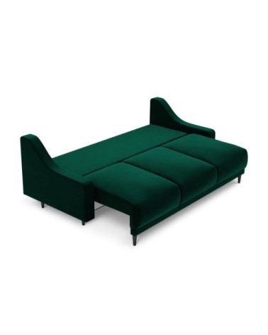 Canapé 3 places en velours vert bouteille