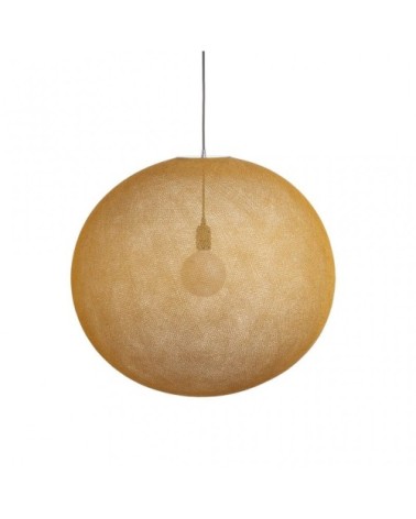 Suspension globe fil tissé tabac D67cm