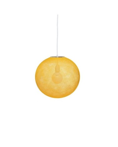 Suspension en fils tressés avec câble et rosace curry D36cm