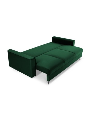 Canapé 3 places en velours vert bouteille