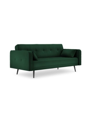 Canapé 3 places en velours vert bouteille
