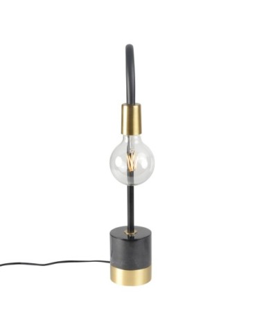 Lampe en fer noir mat