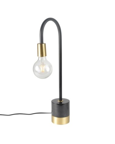 Lampe en fer noir mat