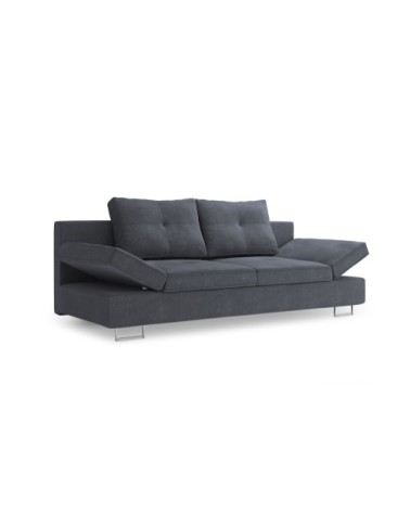 Canapé 2 places en tissu structuré bleu