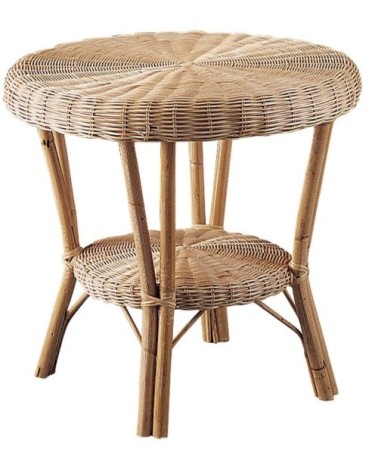 Petit salon en manau et moelle de rotin