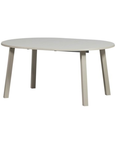 Table ronde extensible en chêne gris d120