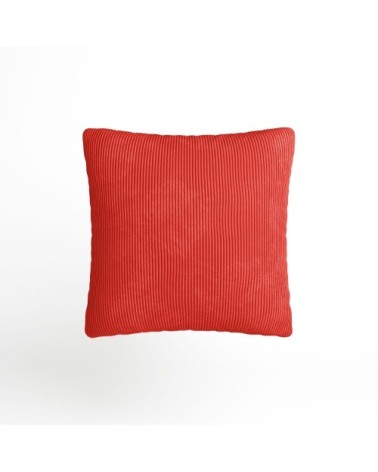 Coussin en velours ocre déhoussable 40x40cm