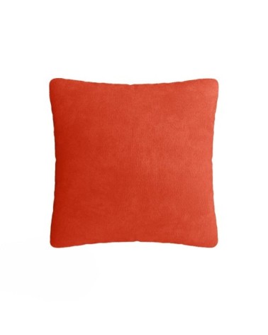 Coussin en velours ocre déhoussable 40x40cm