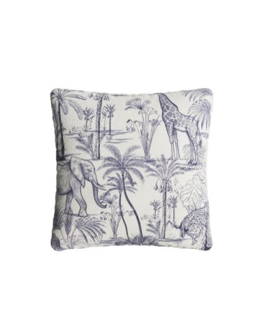 Coussin carré à  motif déhoussable 40x40cm