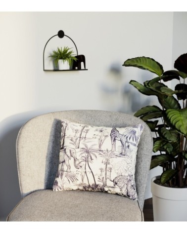 Coussin carré à  motif déhoussable 40x40cm