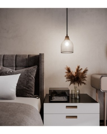 Suspension en métal noir