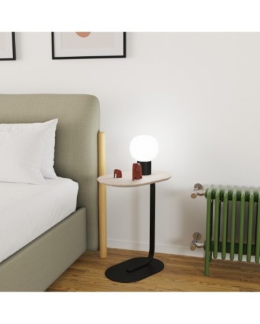 Lampe à poser vintage en métal noir