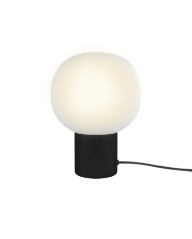 Lampe à poser vintage en métal noir