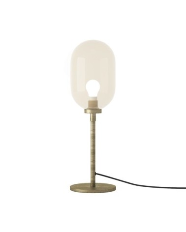 Lampe à poser en métal doré