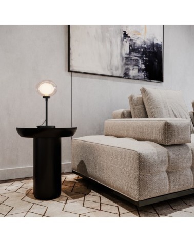 Lampe à poser en métal noir