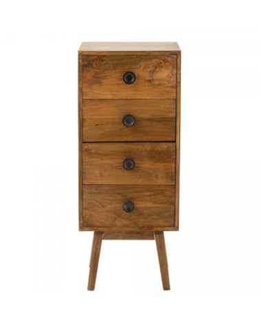 Commode 4 tiroirs en bois de manguier