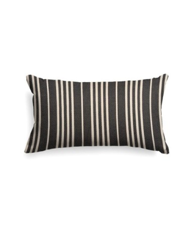 Housse de coussin coton Noir 25x45 cm