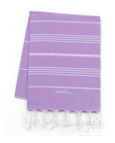 Fouta en coton peigné BIO Lavande 95 x 180 cm