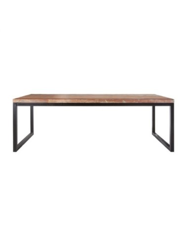 Table à manger rectangulaire 160x90cm en bois recyclé
