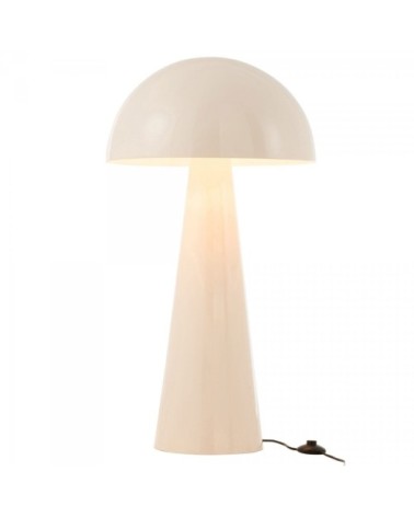 Lampadaire champignon en métal blanc