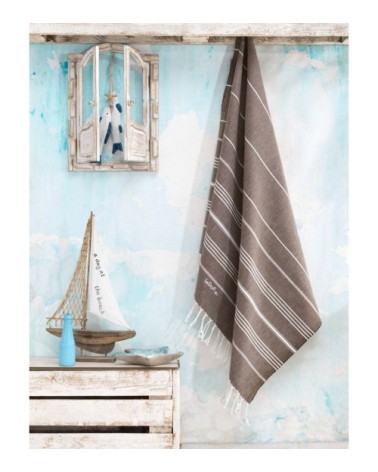 Fouta en coton peigné BIO Terra 95 x 180 cm