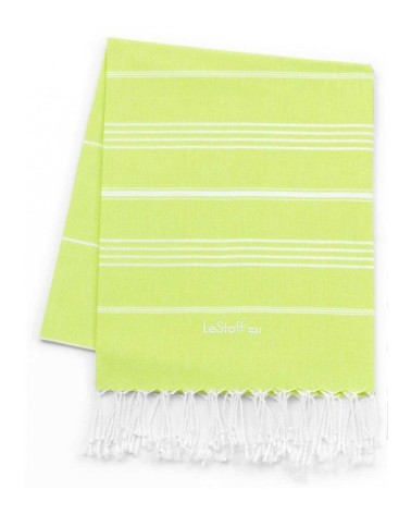 Fouta en coton peigné BIO Lime 95 x 180 cm