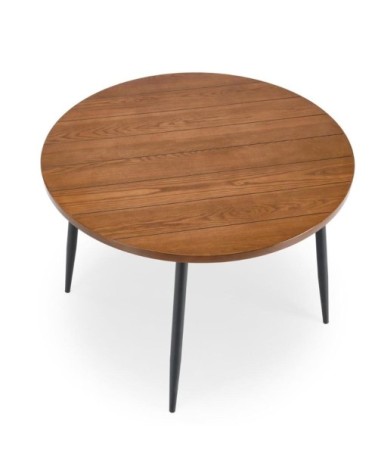 Table de salle à manger ronde noyer 105cm
