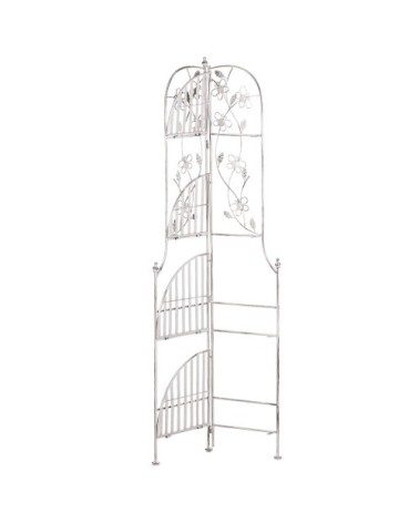 Étagère angle de jardin blanche 4 niveaux