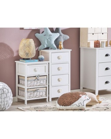 Chiffonnier blanc 4 tiroirs