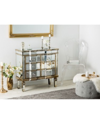 Buffet miroir de 6 tiroirs