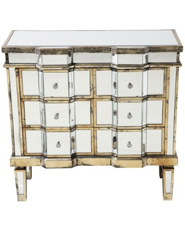 Buffet miroir de 6 tiroirs