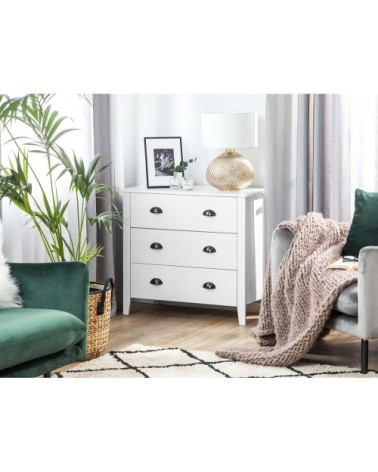 Commode blanche avec tiroirs