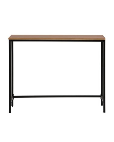 Table console imitation bois foncé