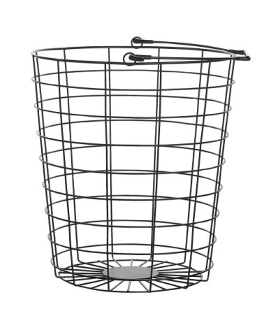 Étagère sur roulettes en métal noir 3 paniers