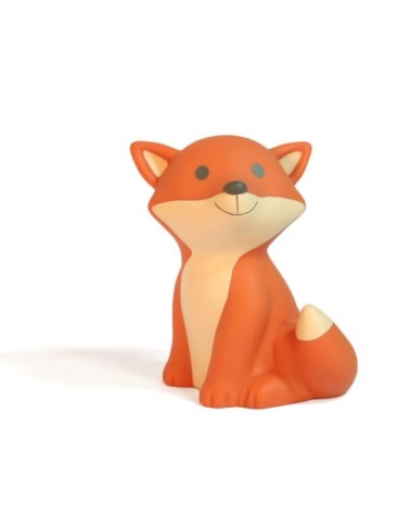 Veilleuse led renard rechargeable h15cm orange