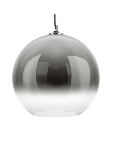 Suspension bubble verre gris