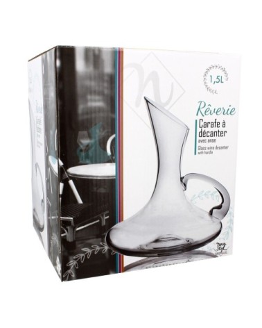Carafe à décanter en verre avec anse 1,5L