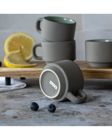 Lot de 4 tasses en grès 10cl
