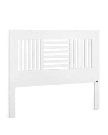 Tête de lit en bois de mindi blanc L165