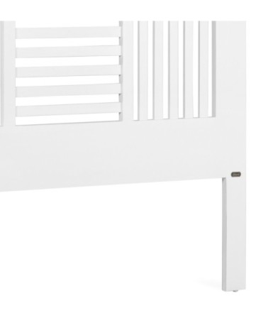 Tête de lit en bois de mindi blanc L165