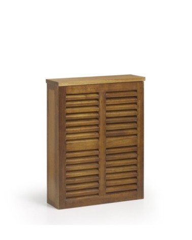 Tablette radiateur en bois de mindi marron L60