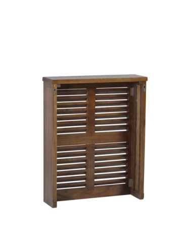 Tablette radiateur en bois de mindi marron L60