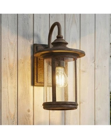 Applique exterieur en aluminium marron