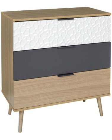 Commode en bois 3 titoirs